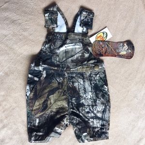 RealTree infant camo bibs short overalls